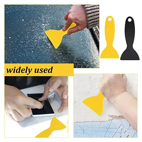 10 Pcs Plastic Scraper,Plastic Spatula Paint Scrapers Flexible Resin Scraper Putty Knife Air Bubble Remover Sticker Installation Tool for 3D Printing