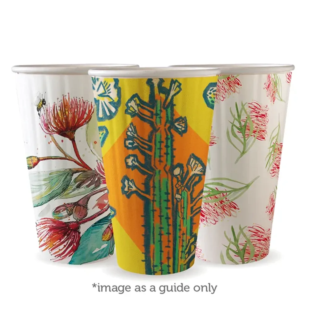 16oz/460mL (90mm) Embossed Art Series Double Wall BioCup - 600/ctn