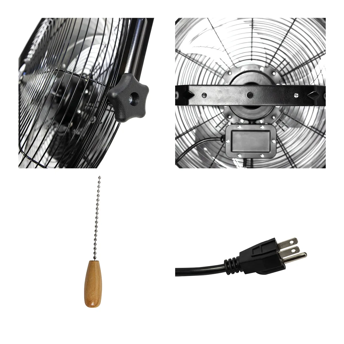 18 In. 3-Speed Tilting Wall Mount Fan