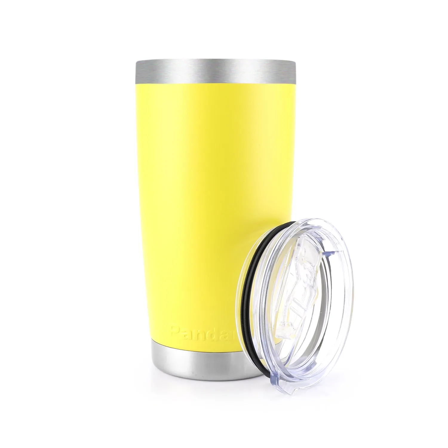 20oz Vacuum Insulated Tumbler Thermal Coffee Cup Travel Mug with Lid, Yellow