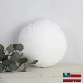 22" | Round Angel Hair Insert | Indoor Outdoor Down Alternative Hypoallergenic Pillow Insert | Quality Insert | Premium Insert