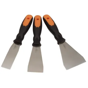 3 Piece Flexible Stainless Steel Putty Knife Set