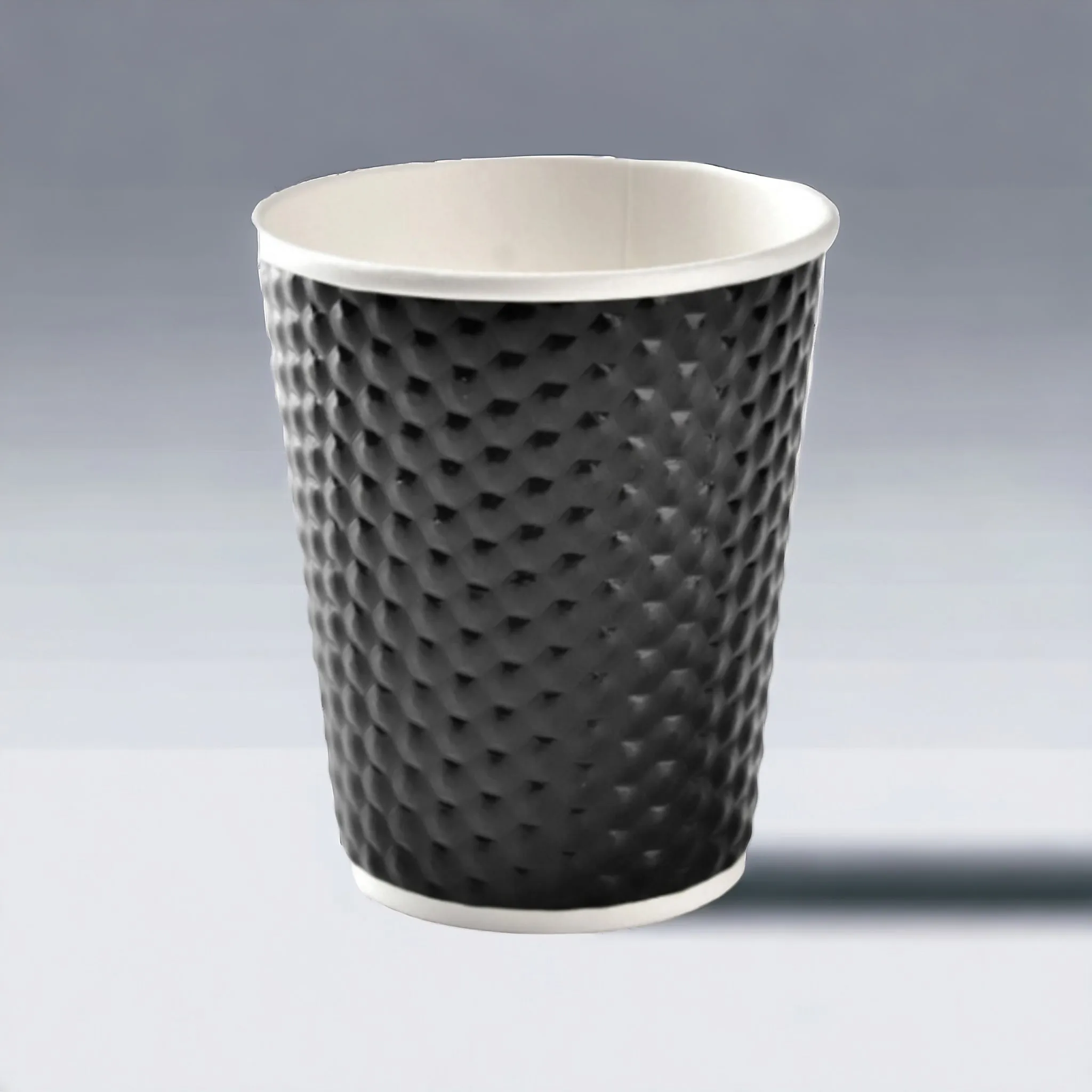 360ml Disposable Paper Coffee Cup Dot Embossed 25pack XPCL111