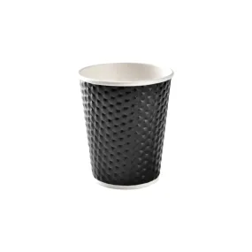 360ml Disposable Paper Coffee Cup Dot Embossed 25pack XPCL111