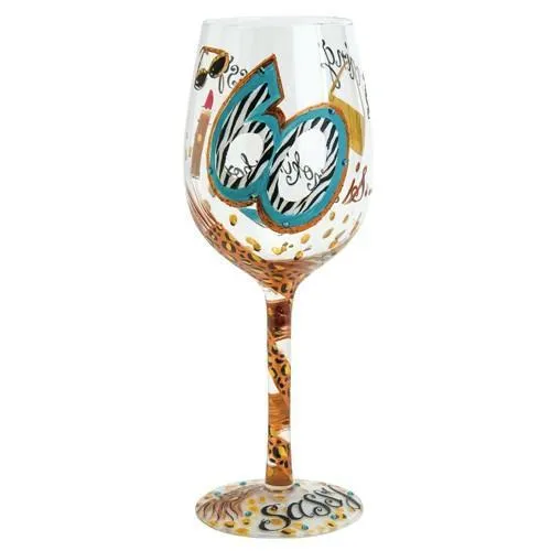 60 is Sassy Wine Glass by Lolita®