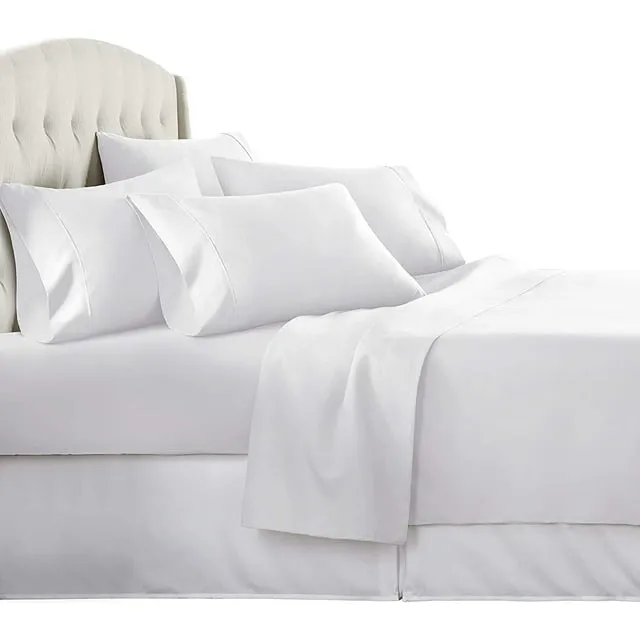 600-TC EGYPITAN COTTON SHEET SET KING SIZE WHITE COLOR