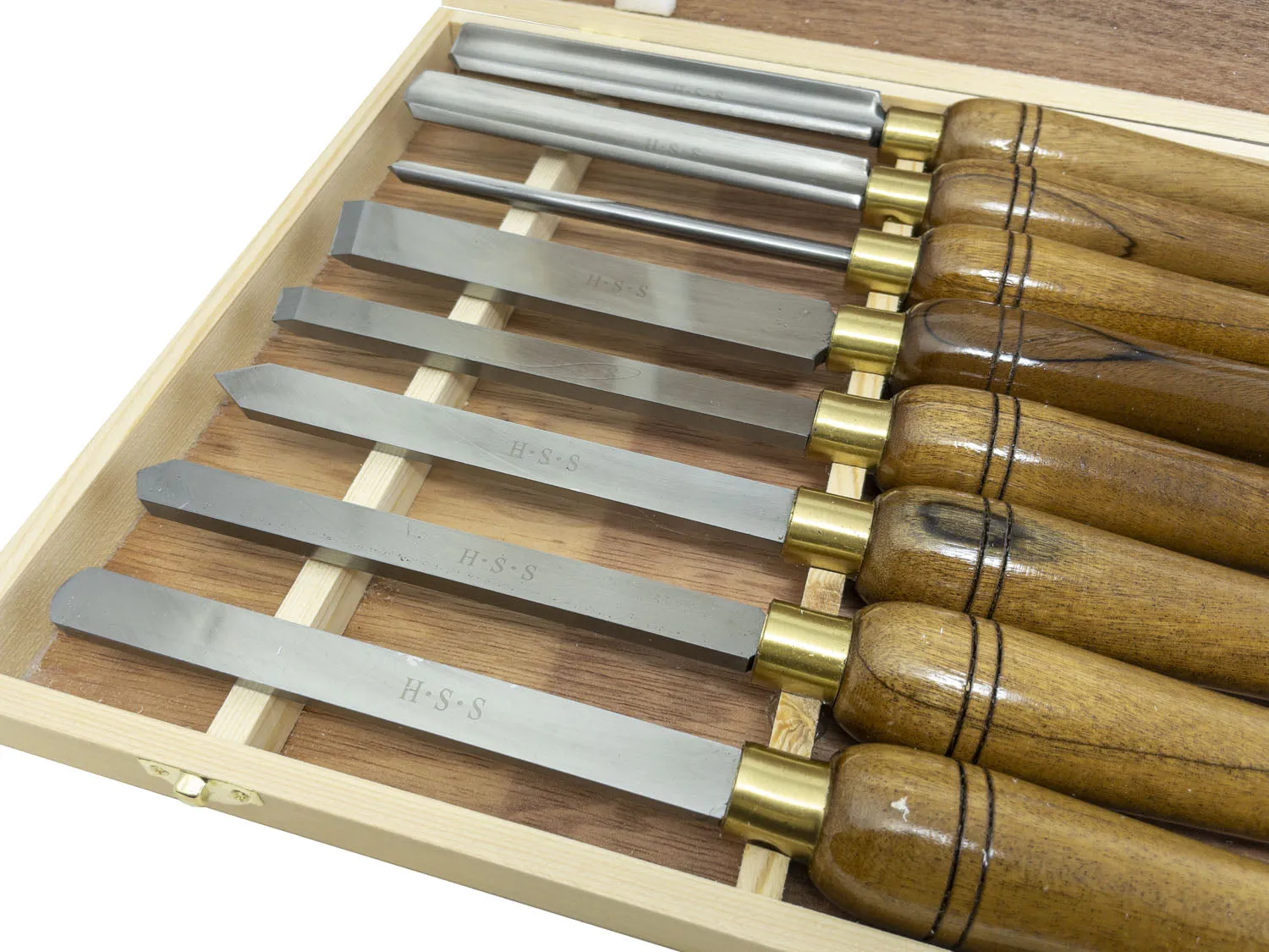 8pc HSS Wood Turning Chisel Set