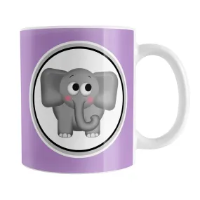 Adorable Purple Elephant Mug