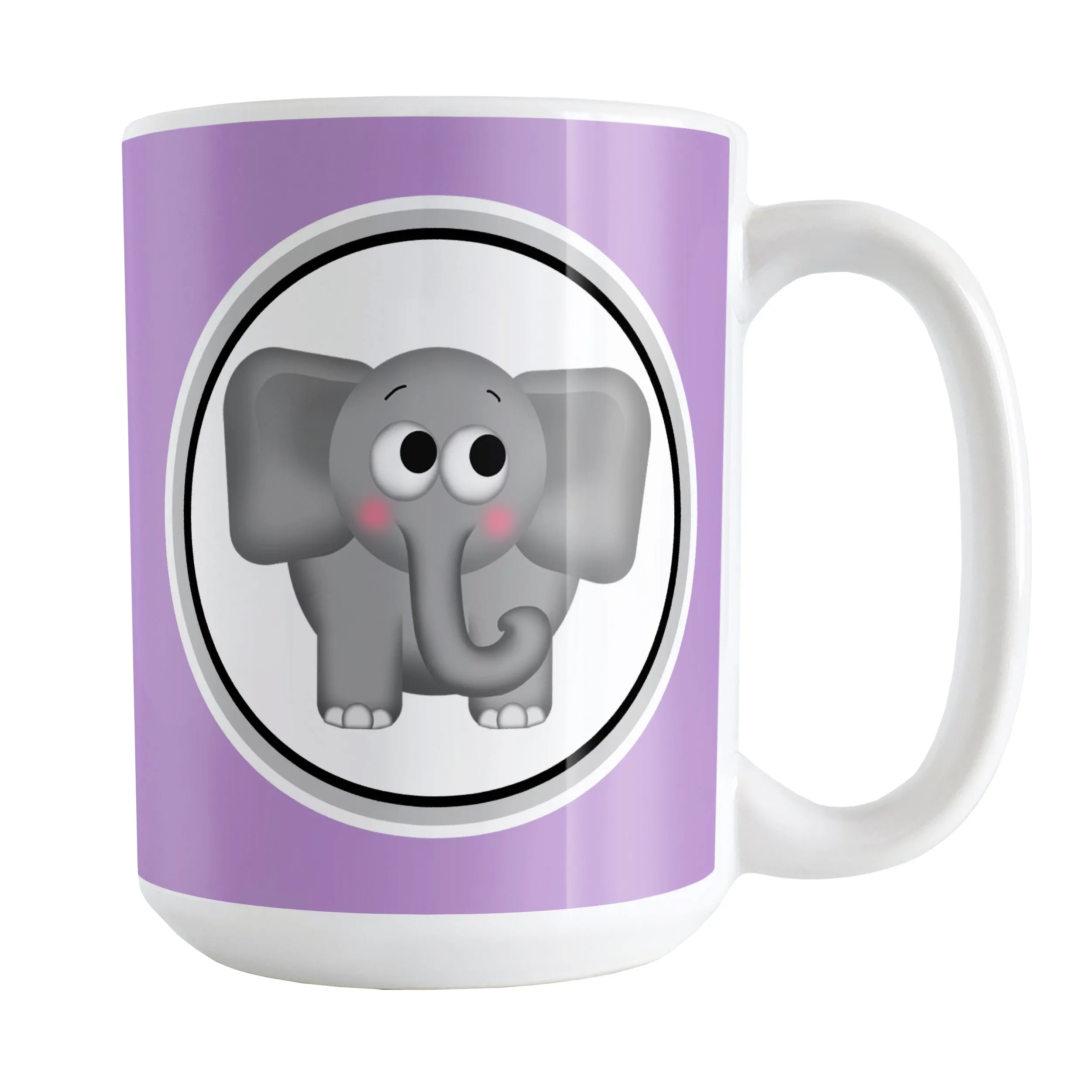 Adorable Purple Elephant Mug