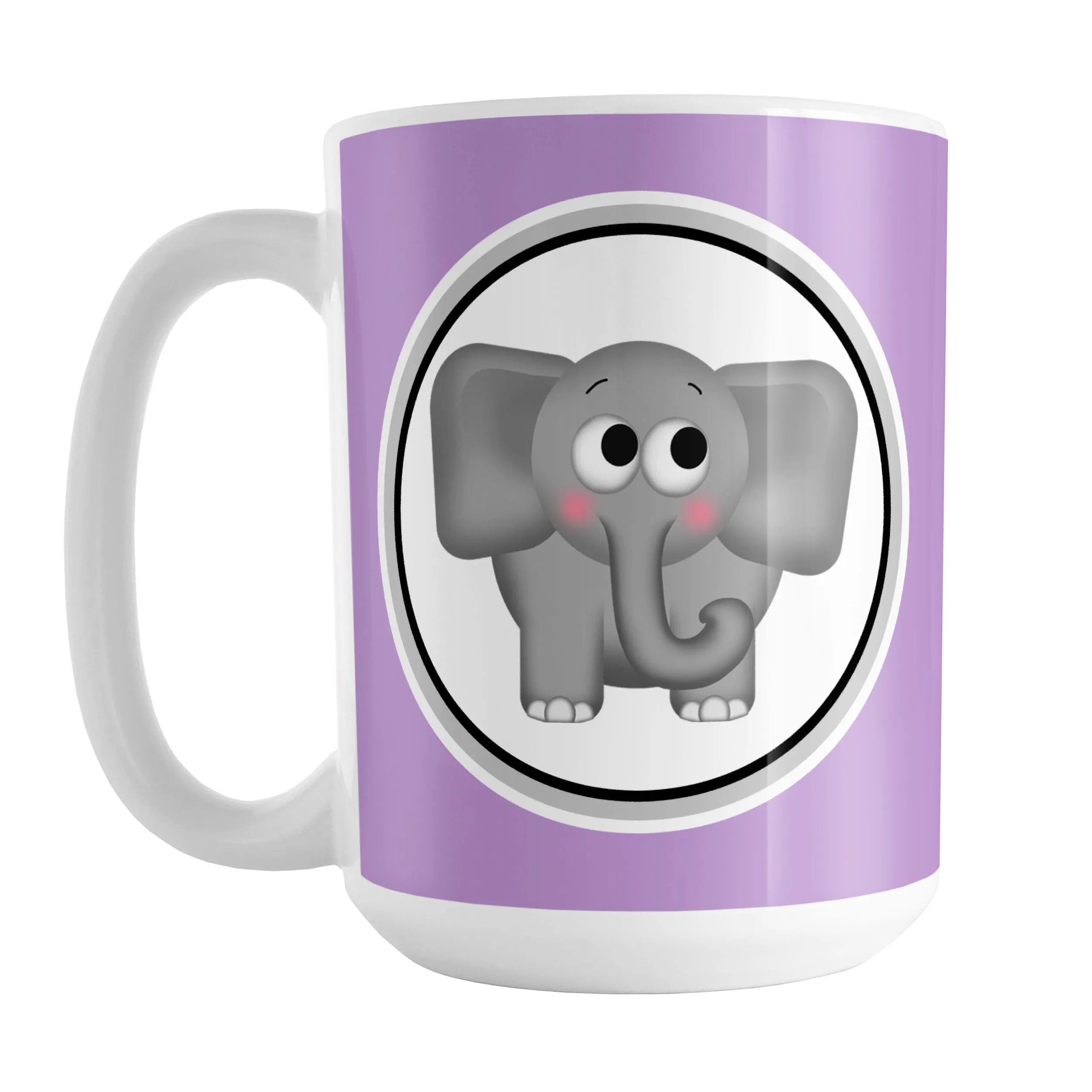 Adorable Purple Elephant Mug