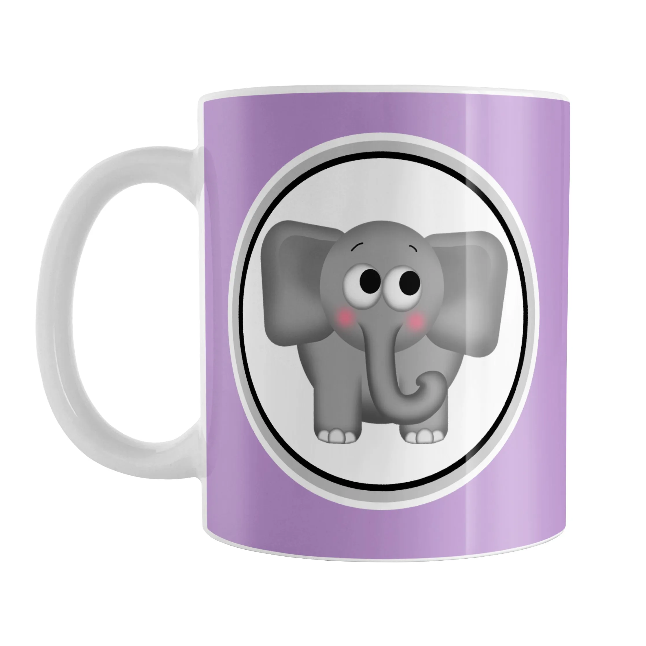 Adorable Purple Elephant Mug