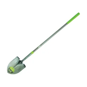 AMES 25332100 Shovel with Crimp Collar, 8-3/4 in W Blade, Steel Blade, Fiberglass Handle, Long Handle, 48 in L Handle