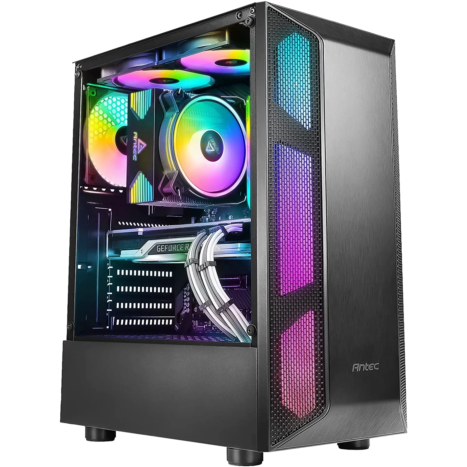 Antec NX250 Mid Tower Gaming Cabinet/Computer Case | Support ATX,Micro-ATX,ITX | 1 x 120mm Fan in Rear