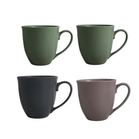 Aqua Coffee Mug Stone Tulip 4pack 34880