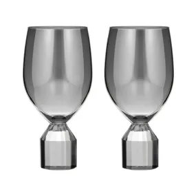 Ava Wine Glasses - Charcoal (2pc)