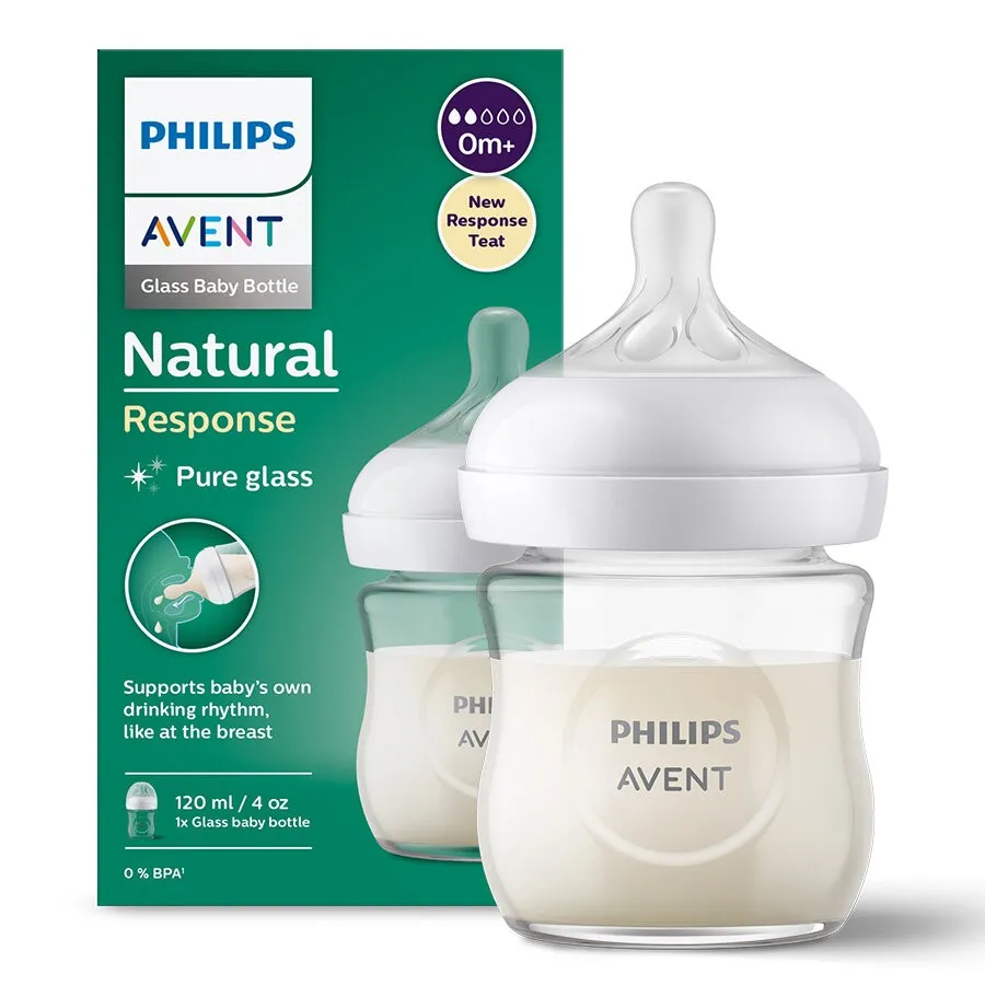 Avent Natural Bottle Glass Response (0M ) 120ml - 1 Pack