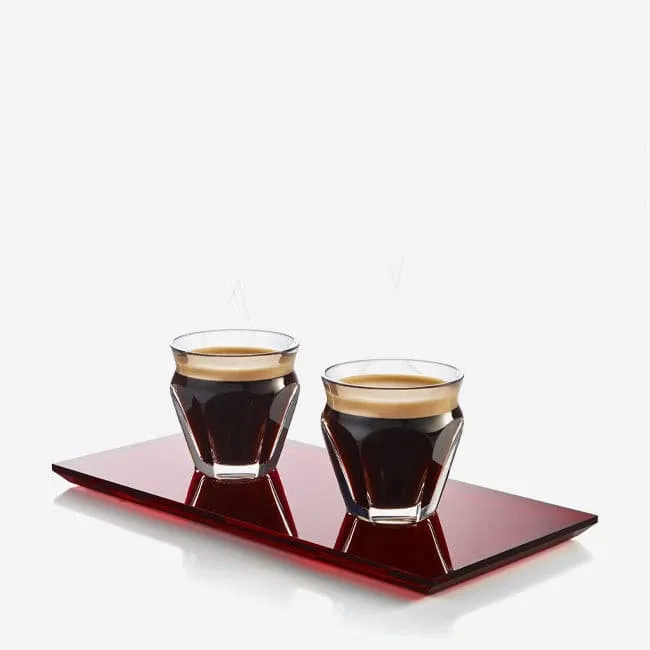 Baccarat | Harcourt Red Tray Coffee Set