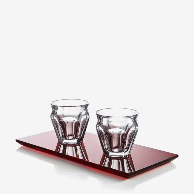 Baccarat | Harcourt Red Tray Coffee Set