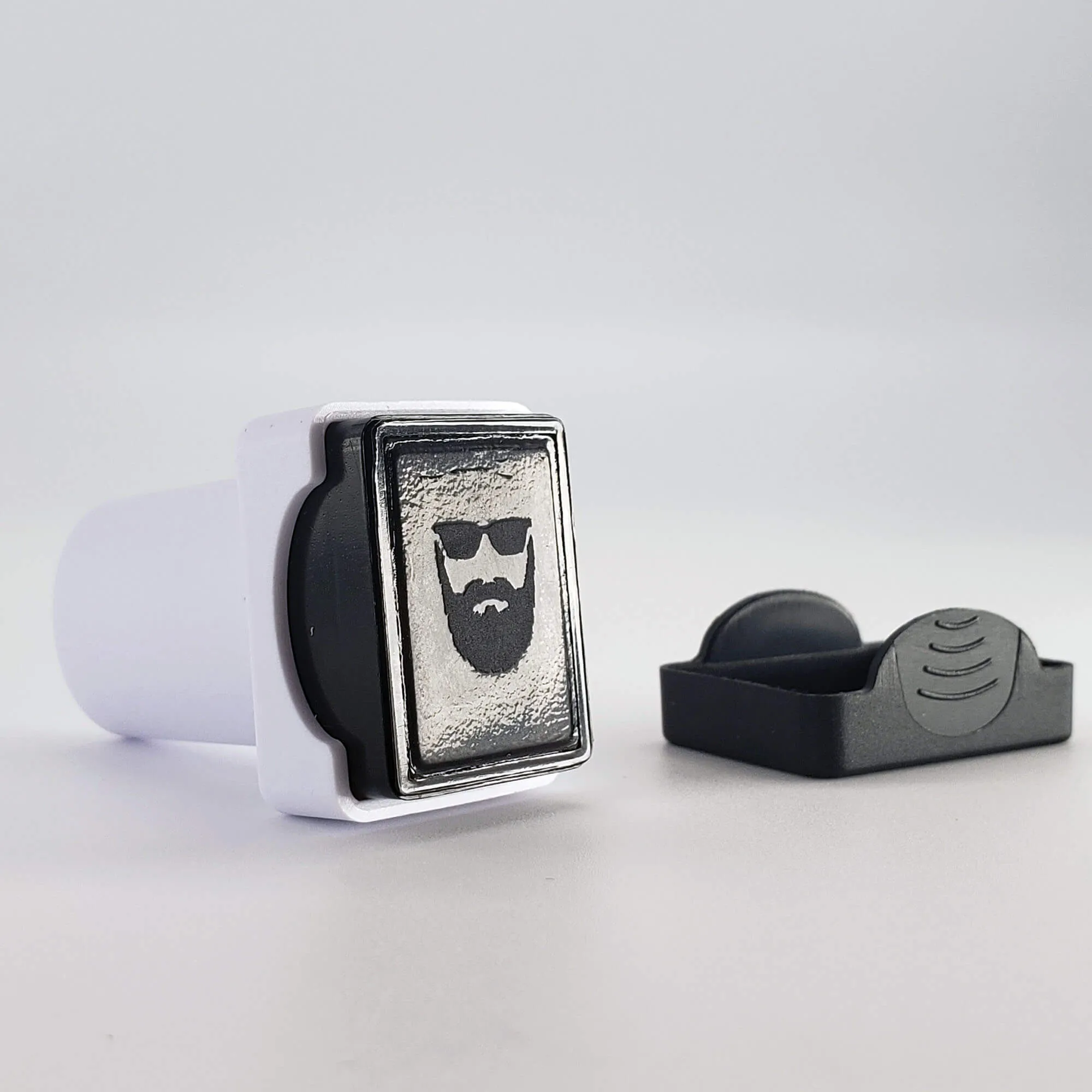 Beard Man Golf Ball Stamp