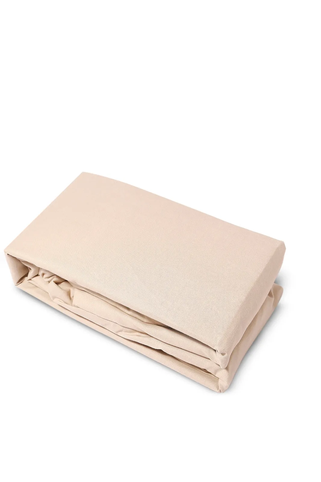 Beige Solid 2-Piece Flat Sheet (Single Size)