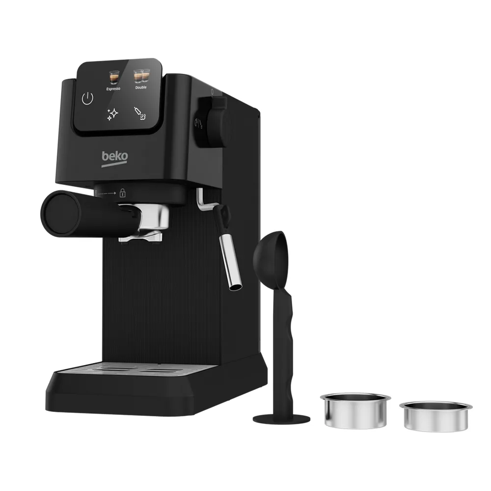 Beko CEP5302B CaffeExperto Manual Espresso Coffee Machine with Steam Wand Black