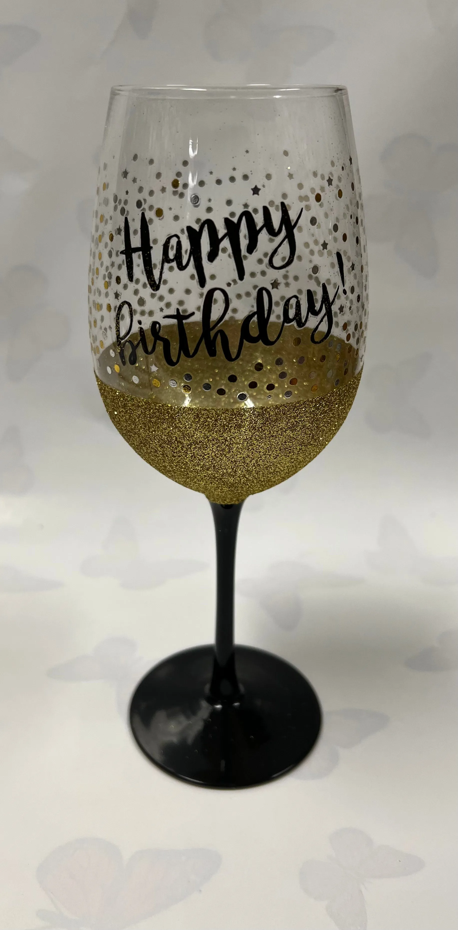 Birthday Wine Glass