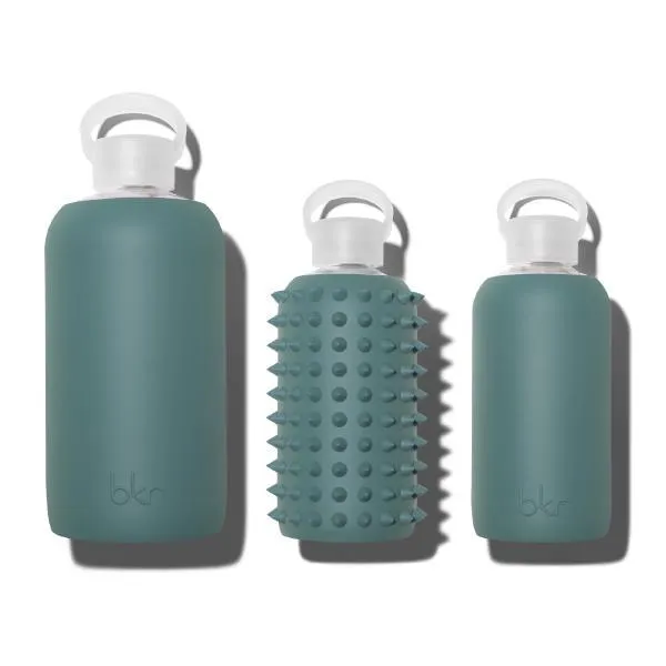 bkr the Original Glass Water Bottle Juniper 1 litre