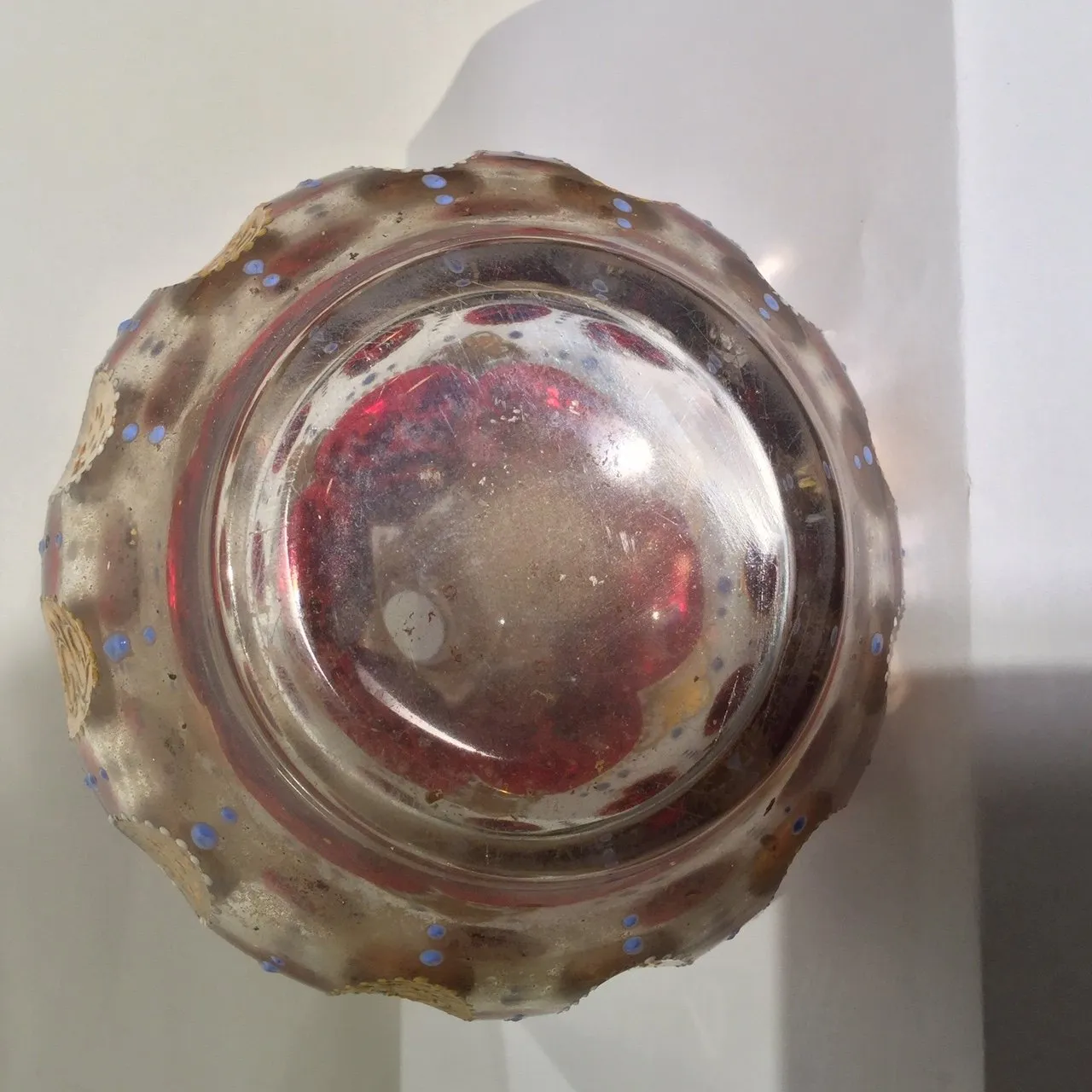 Bohemian Cut Glass Flask - 19th Century