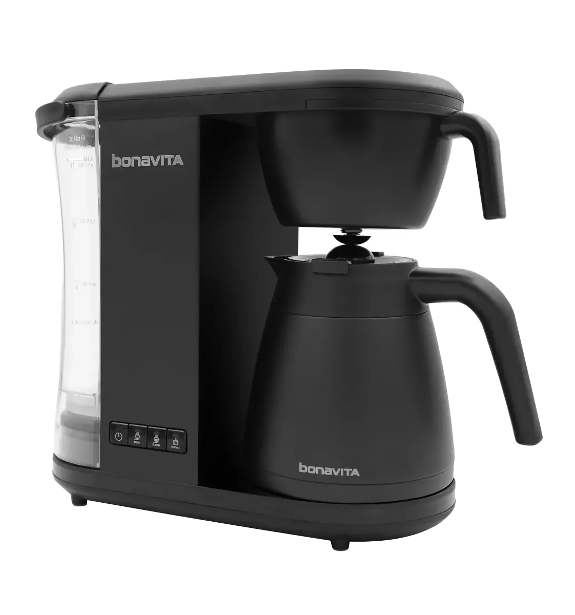 Bonavita Enthusiast 8-Cup Coffee Maker, Stainless Steel Carafe, Matte Black