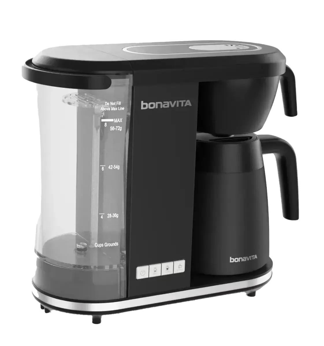 Bonavita Enthusiast 8-Cup Coffee Maker, Stainless Steel Carafe, Matte Black