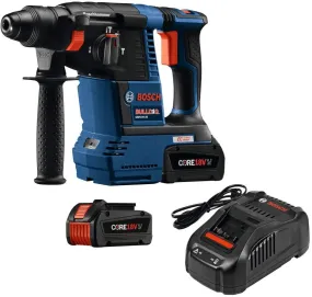 BOSCH  GBH18V-26K24  -18V BRUSHLESS BULLDOG 1'' SDS PLUS ROTARY HAMMER KIT