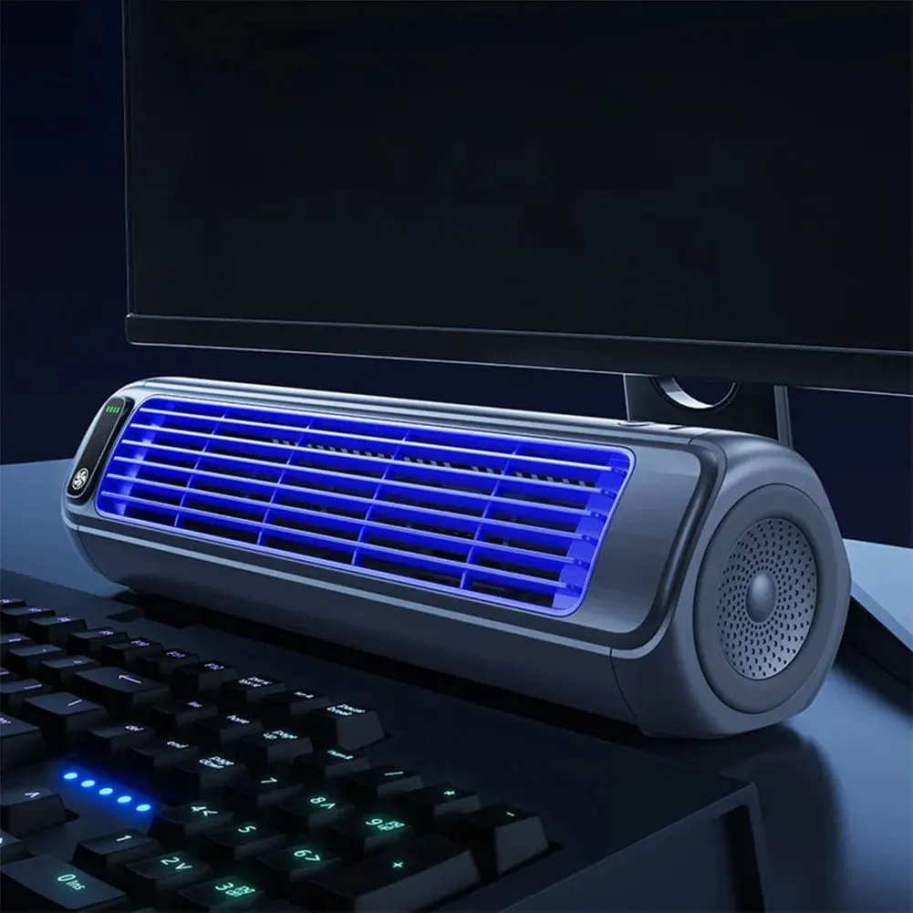 BreezeTower: Portable Quiet Bladeless Desktop Fan