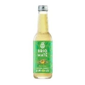 Brio Mate Organic Energy Mint & Lemon Glass Bottle 330Ml