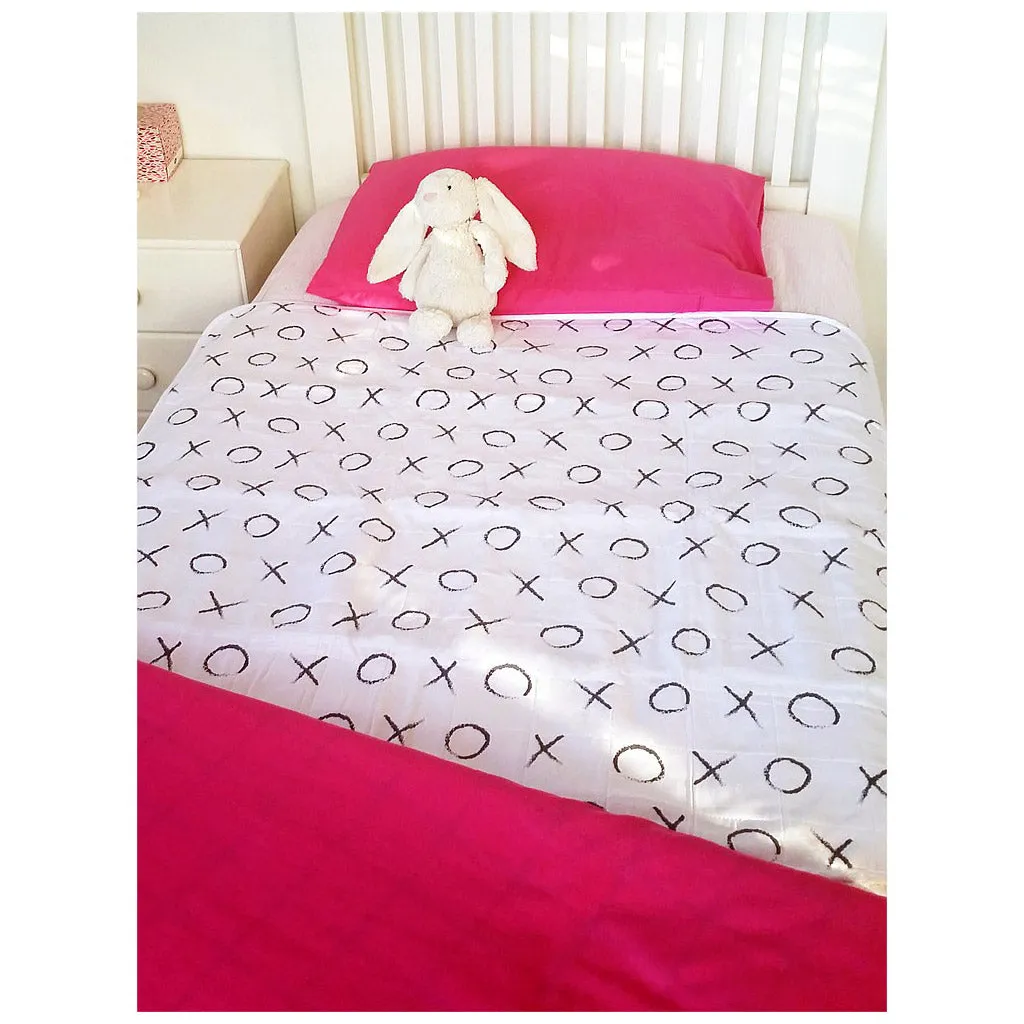 Brolly Sheets Waterproof Bed Pad without Wings, Printed