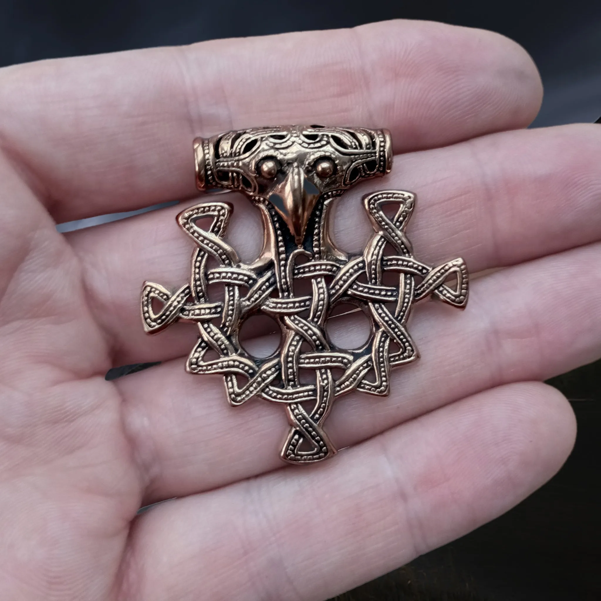 Bronze Hiddensee Replica Thors Hammer Pendant