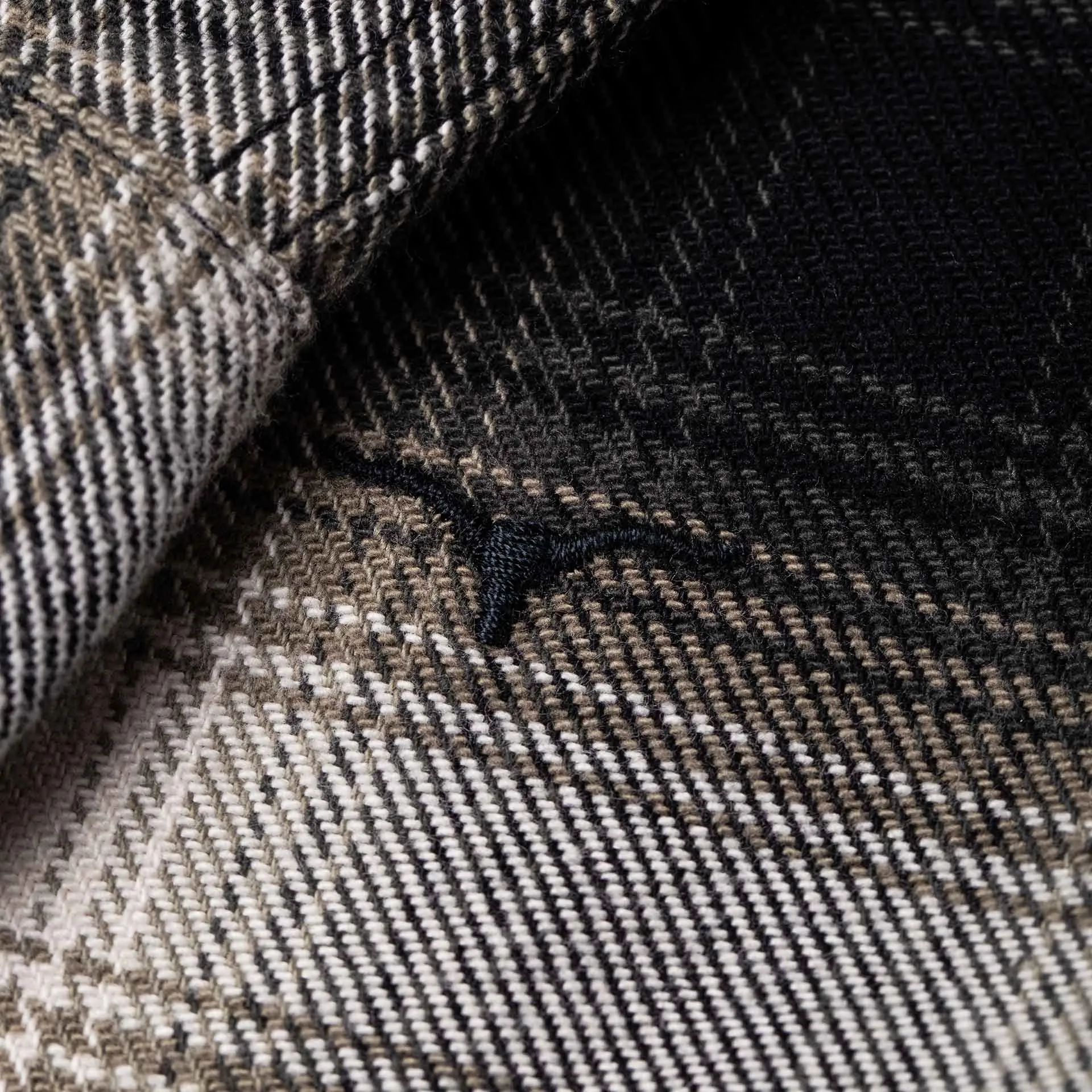 BWS-04 SCOUT OVERSHIRT 9.5 oz. grey ombre check flannel