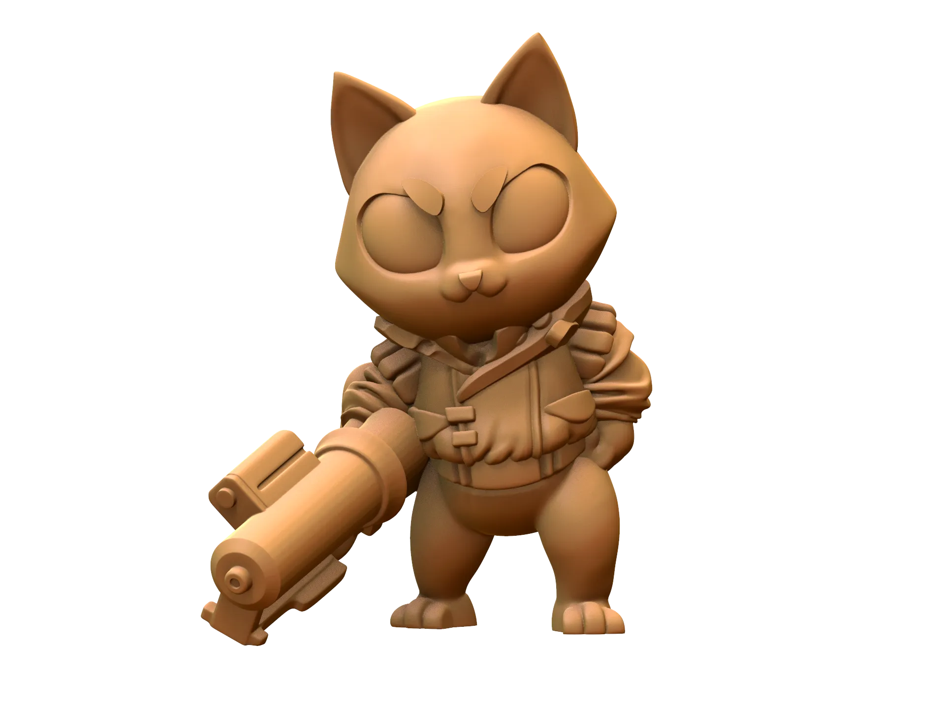 Capsule Chibi - Catneda - Cat Mercenary / Bounty Hunter