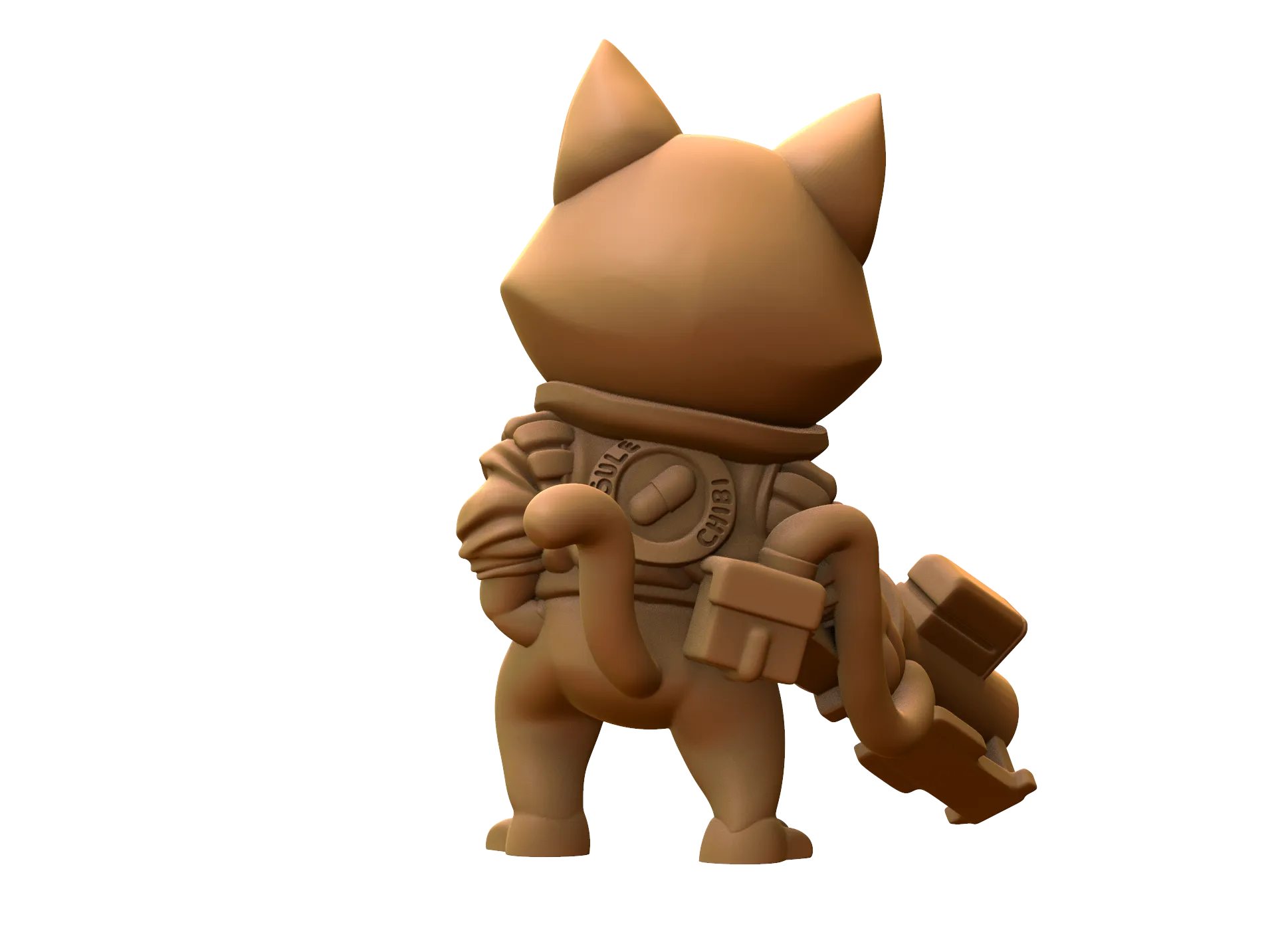 Capsule Chibi - Catneda - Cat Mercenary / Bounty Hunter