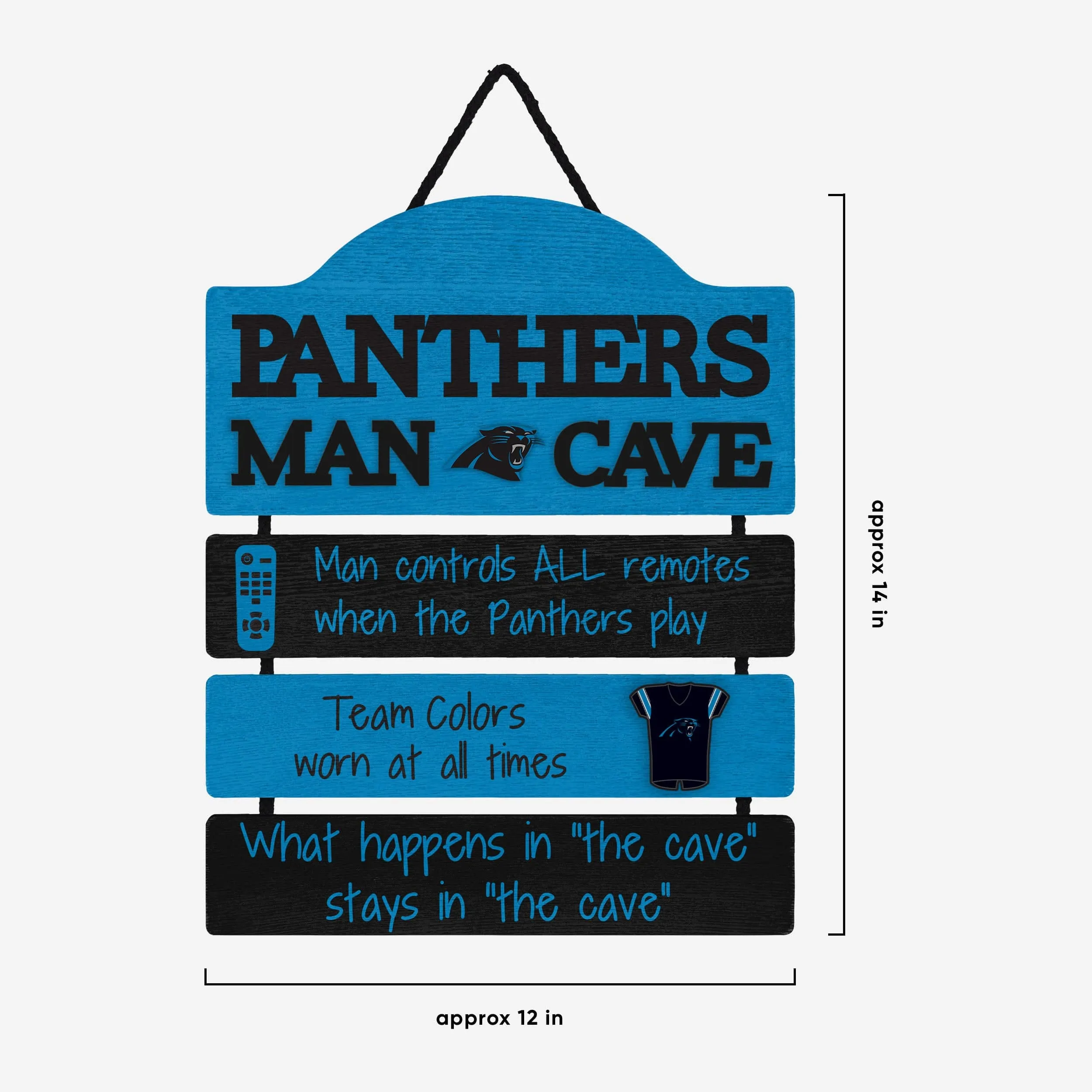 Carolina Panthers Mancave Sign