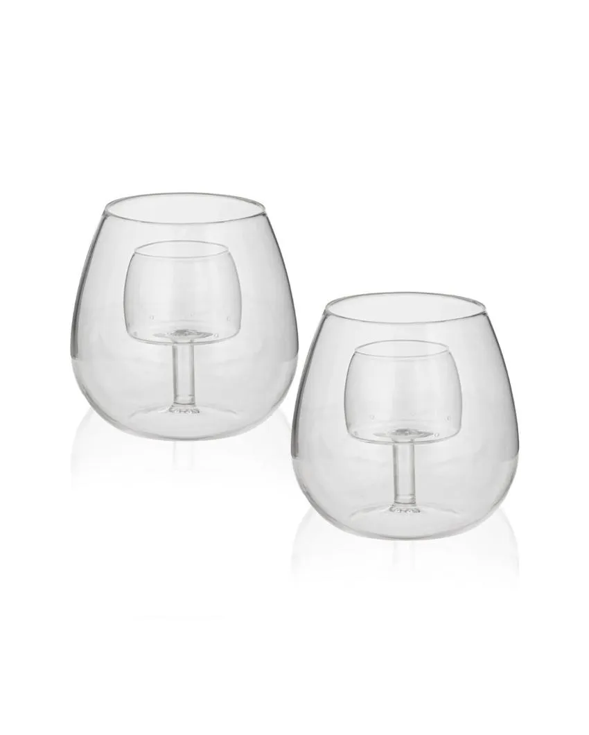 Charming Aerosip Wine Aerator Glasses | Set of 2 | 4 x 4 inches