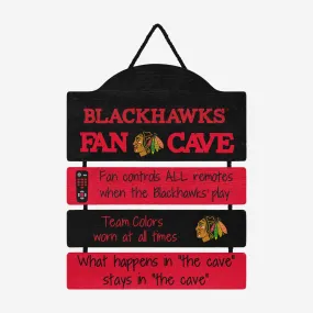 Chicago Blackhawks Mancave Sign