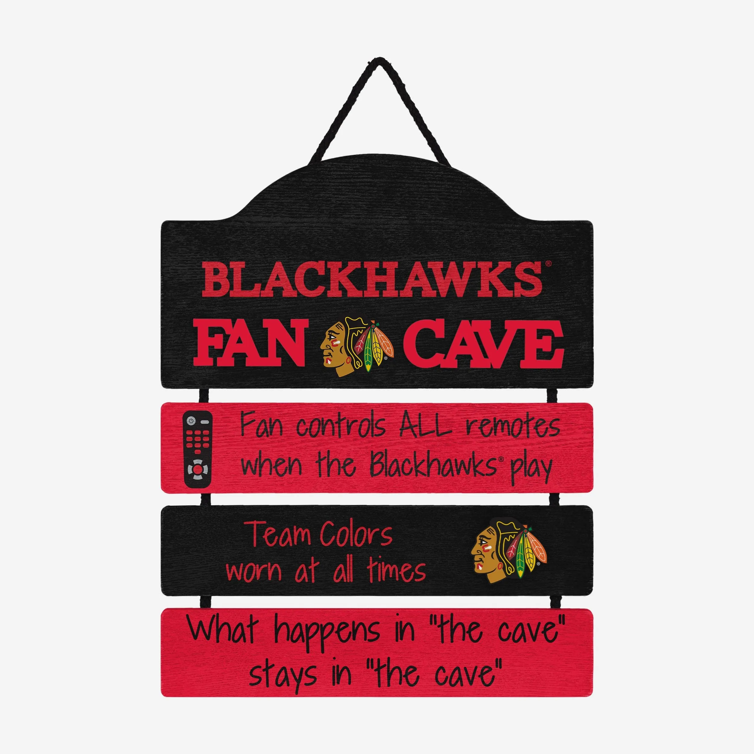 Chicago Blackhawks Mancave Sign