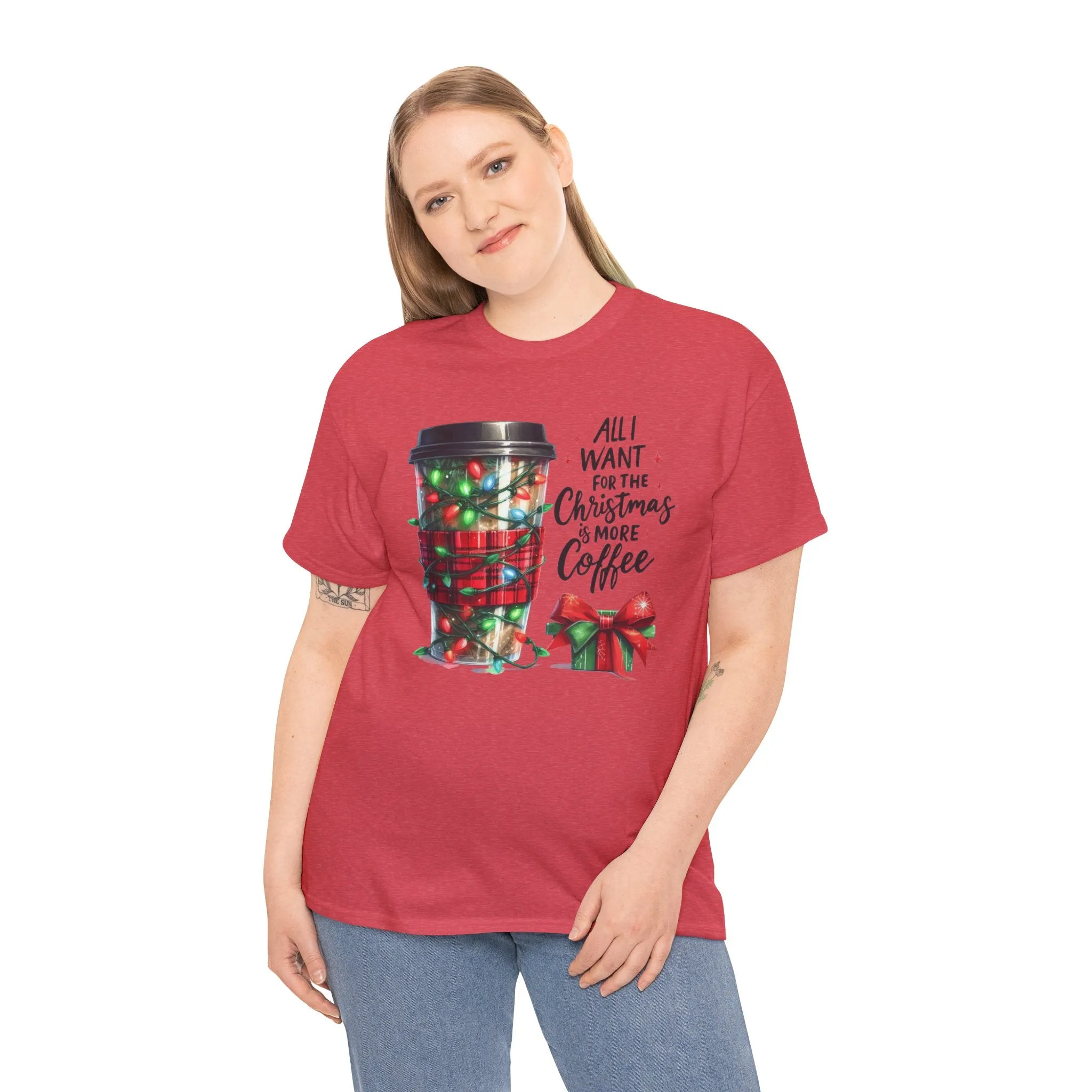 Christmas Coffee Heavy Cotton Tee