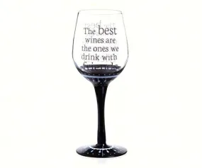 Classic Black Ink Wine Glass, The Best Wines