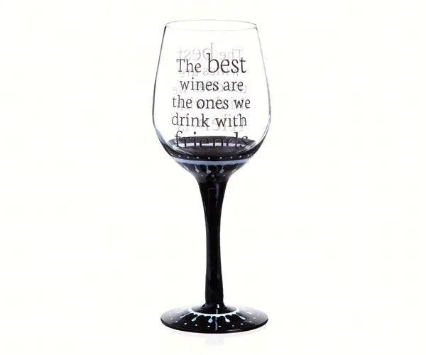 Classic Black Ink Wine Glass, The Best Wines