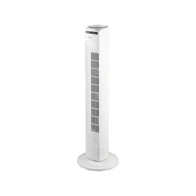 Click 81cm White Tower Fan With Remote Control CTFA03