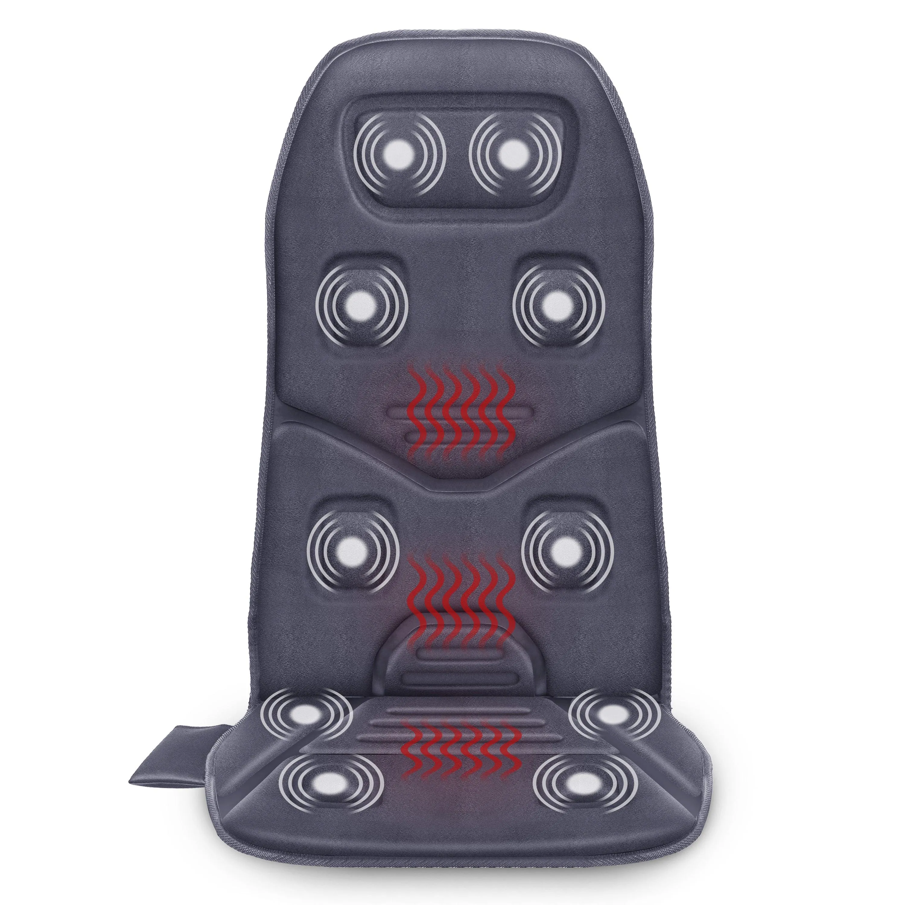 Comfier Vibration Massage Seat Cushion,Back Massager with Heat - 2206G