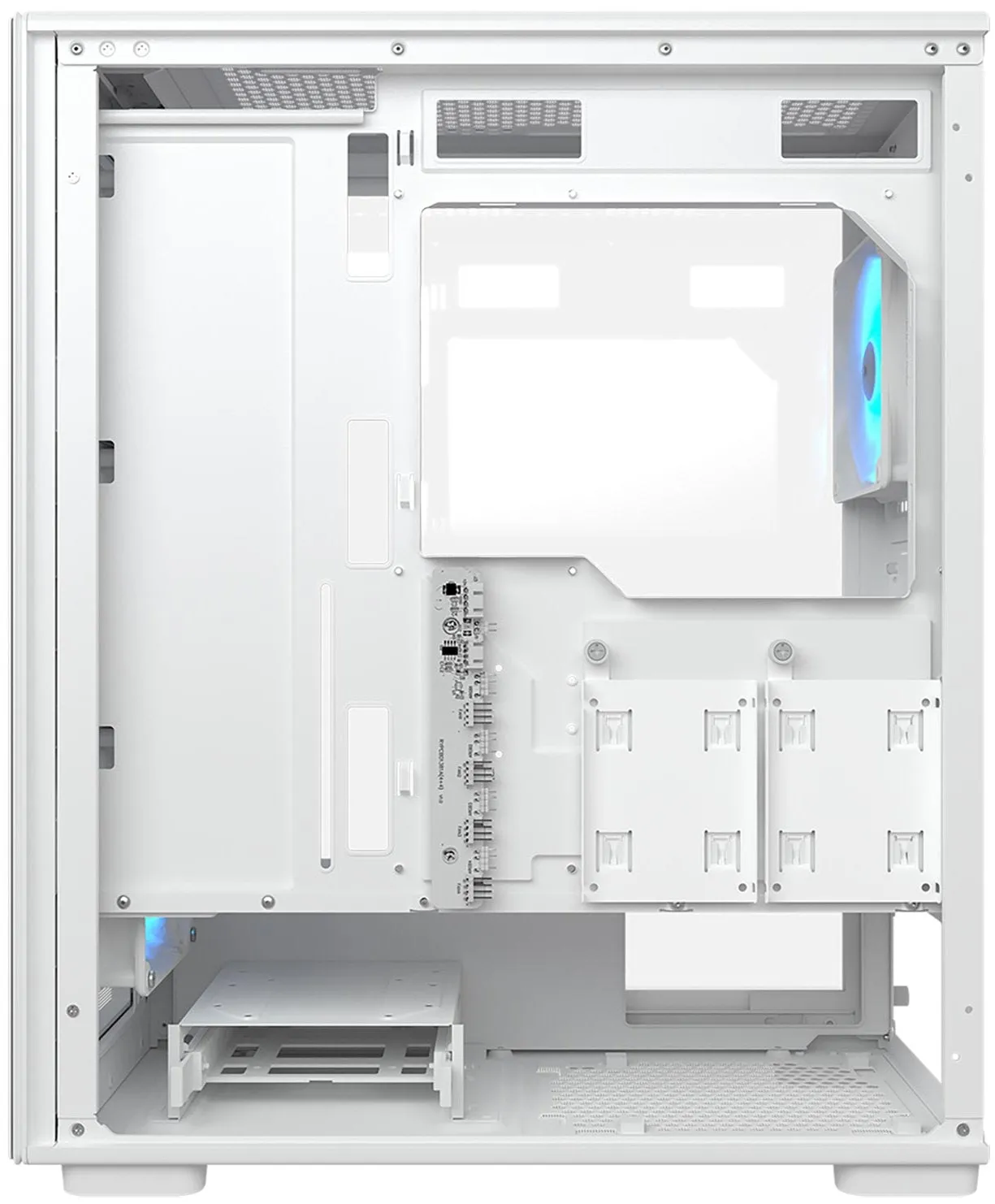 Cougar MX220 White ARGB Tempered Glass ATX Case 預先安裝4把12cm ARGB風扇