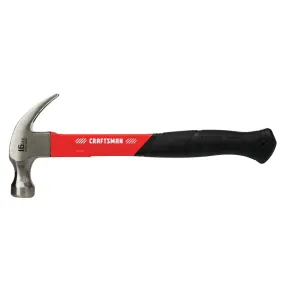 Craftsman 16 oz Smooth Face General Purpose Claw Hammer 10.75 in. Fiberglass Handle