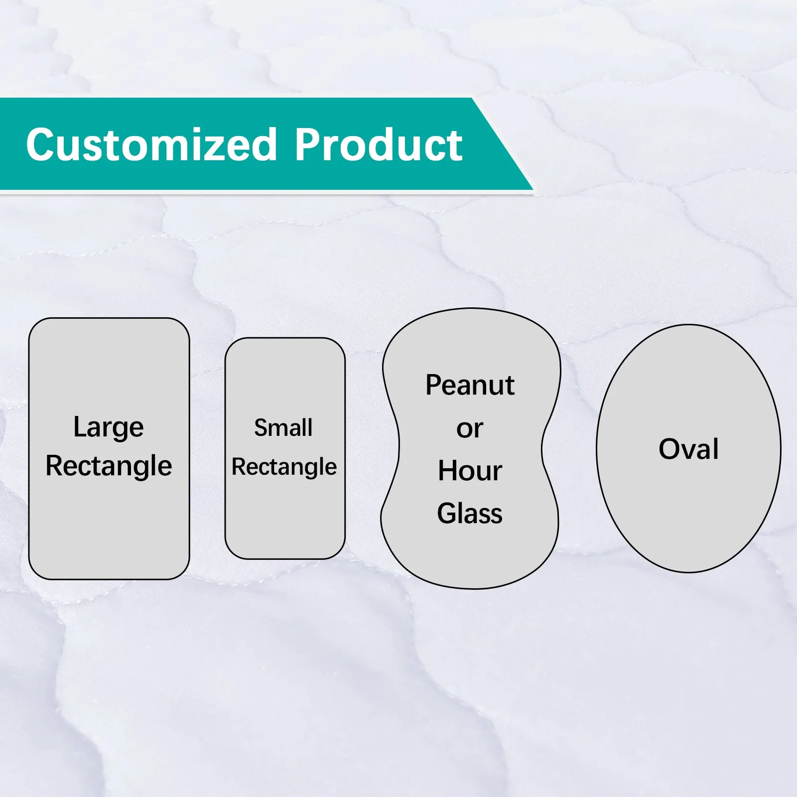 Customized - Personalized Mattress Pad Cover, 100% Waterproof, Bamboo/ Cotton/ Microfiber